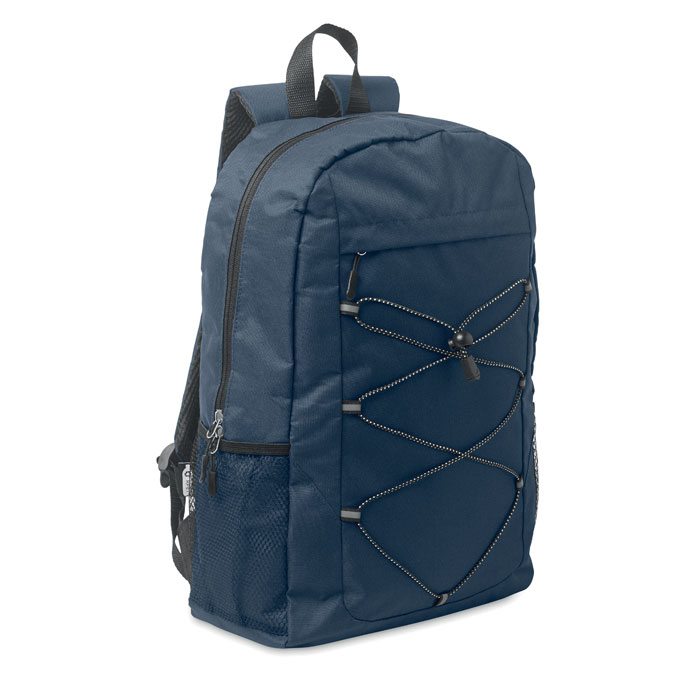 Sac à dos personnalisé 600D rPET HIGE Bleu marine
